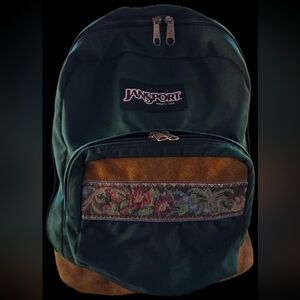 JanSport Green and Brown Backpack